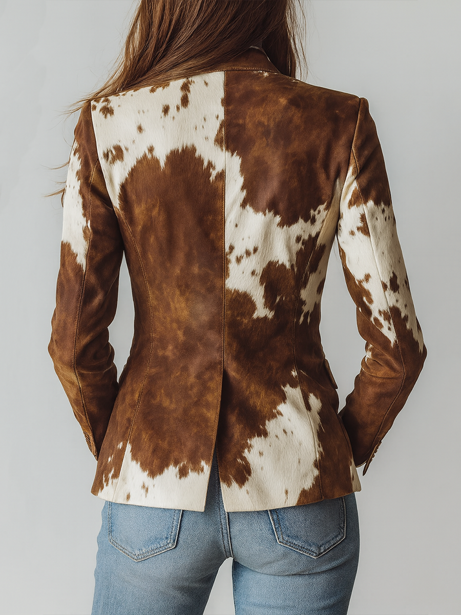 BIANCA MÓDENA Manuela - Blazer con Estampado Animal Vintage – photo 2