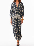 Anamartinezmadrid Maelia | Vestido Estampado Mosaico Mediterráneo Mujer – photo 3