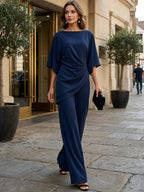 Anamartinezmadrid Genoveva | Conjunto de Blusa con Manga Capa y Pantalón Ancho – photo 11