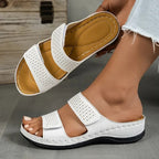 Marina Roca Rosette | Sandalia Cómoda y Elegante – Blanco