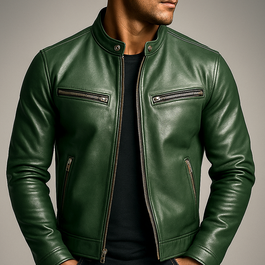 Marina Roca BRIXTON | Chaqueta vintage de piel con cremallera – photo 3