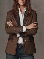 Consuelo | Blazer con paneles en espiga