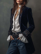BIANCA MÓDENA Nuria ⎸ Chaqueta Elegante de Terciopelo – photo 3
