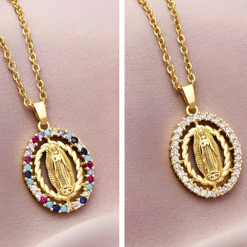 Marina Roca Collar de la Virgen chapado en oro – photo 5