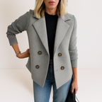Marina Roca LEILA | Chaqueta corta de lana – Gris – photo 7