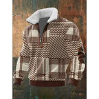Marina Roca LONER | Jersey polar con cremallera – Caqui estampado – photo 10