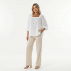 Marina Roca Alvessa | Blusa de Manga Larga con Escote Cruzado