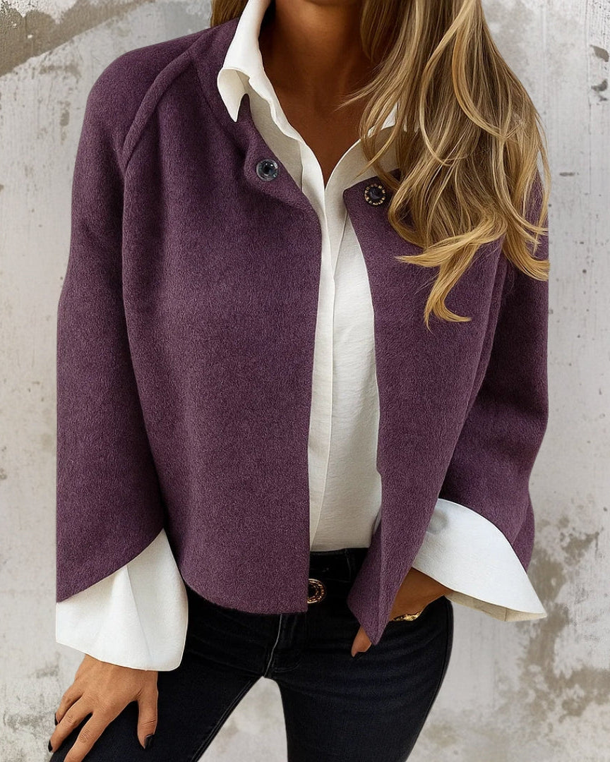 Marina Roca JUDITH| Chaqueta corta de temporada – Morado – photo 9