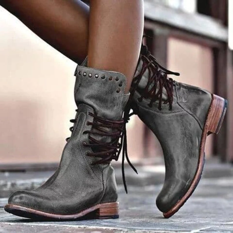 Marina Roca ARUNA | Botas de tacón de diseño – Gris – photo 6