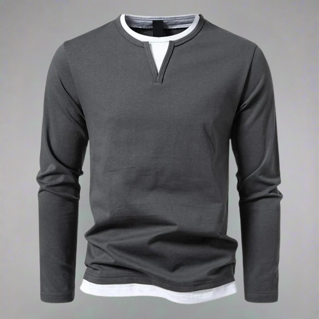 Marina Roca Hernán | Camiseta Manga Larga Elegante – Gris – photo 2