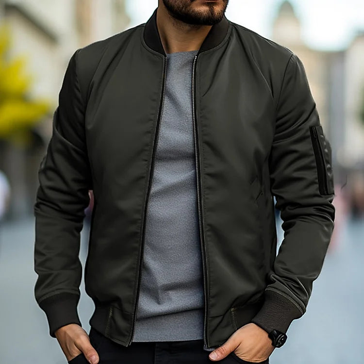 Marina Roca Hugo | Chaqueta Bomber Casual & Elegante – Verde Oscuro – photo 4
