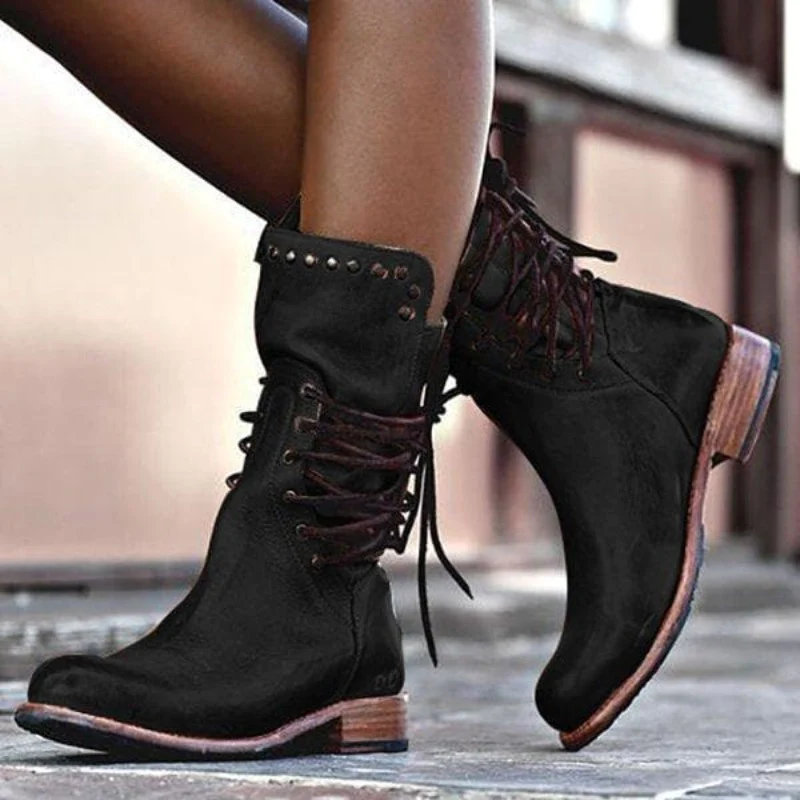Marina Roca ARUNA | Botas de tacón de diseño – Negro – photo 7