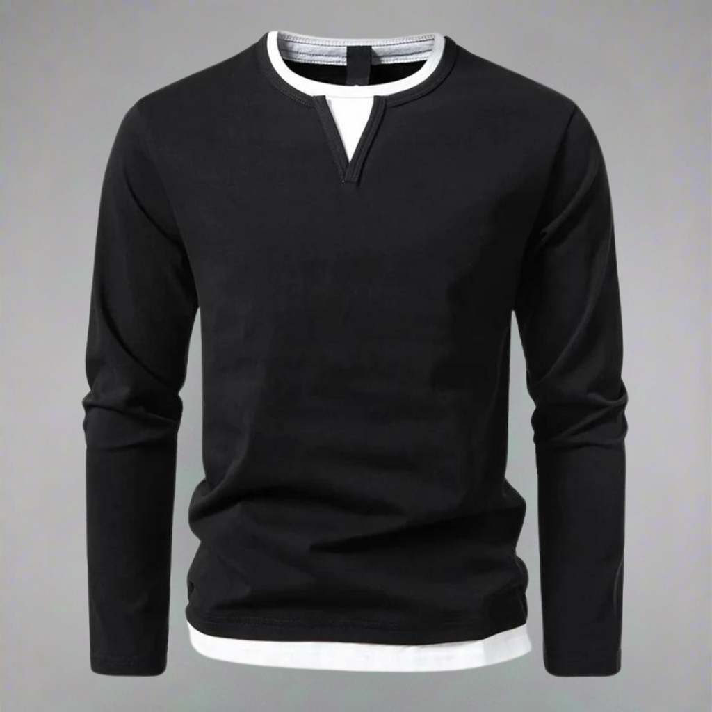 Marina Roca Hernán | Camiseta Manga Larga Elegante – Negro – photo 3