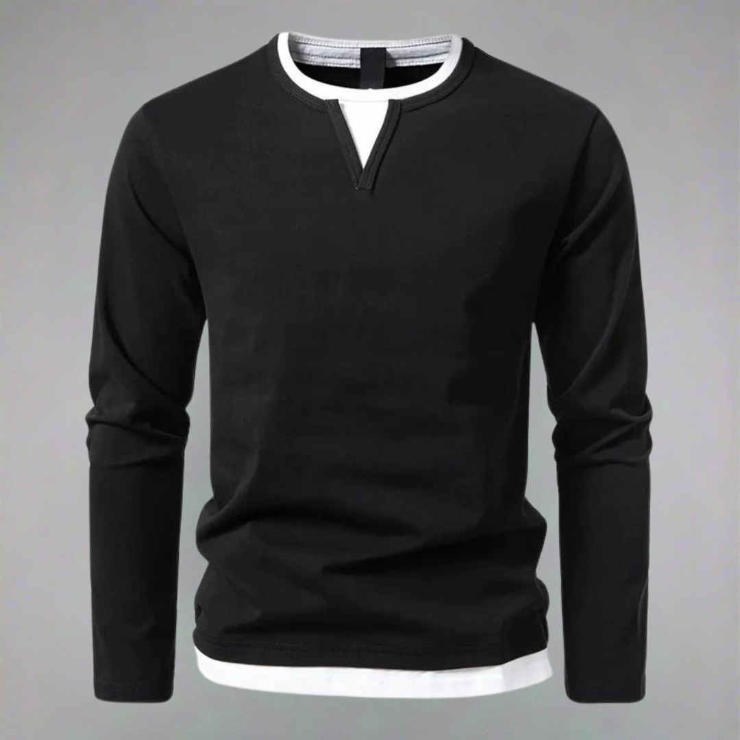 Marina Roca Hernán | Camiseta Manga Larga Elegante – Negro – photo 3
