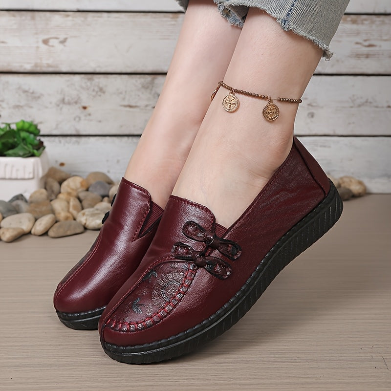 Anamartinezmadrid Josefina | Mocasines Blandos con Medallón Floral y Lazada – photo 5