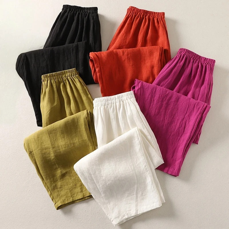 Marina Roca Amalia™ | Pantalón fluido de algodón y lino – photo 2