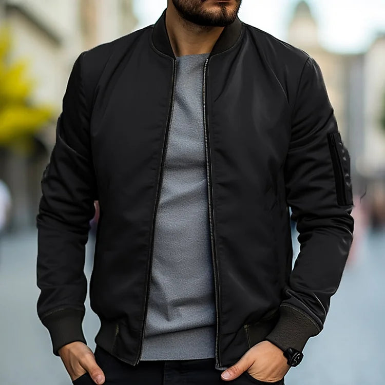 Marina Roca Hugo | Chaqueta Bomber Casual & Elegante – Negro – photo 3