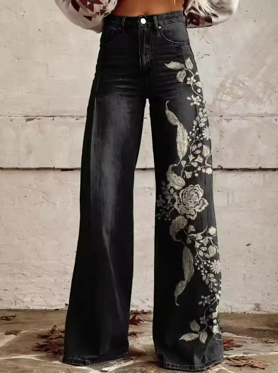 Marina Roca Luisa | Pantalones boho vintage – Floreale Noche – photo 2