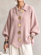 Anamartinezmadrid Isadora | Cárdigan Oversize con Cuello y Botones Dorados – photo 6
