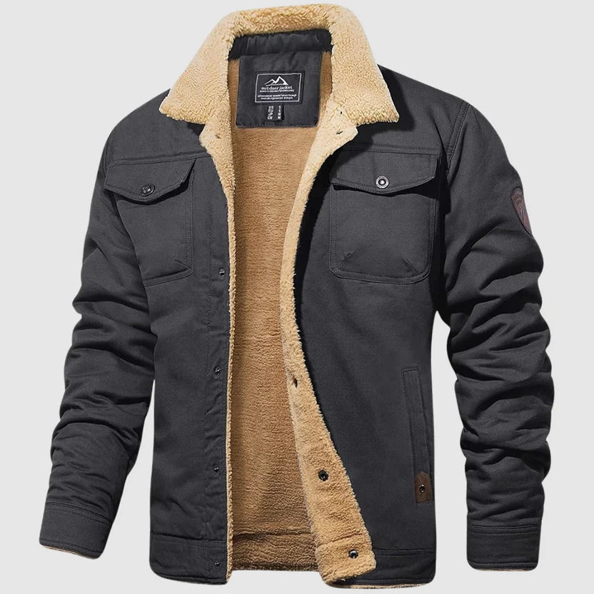 Marina Roca BOSTON | Chaqueta bomber abrigada – Gris – photo 2