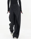 Marina Roca CHERRY | Pantalón ancho de diseño – Negro – photo 4