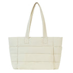 Marina Roca Bolso tote acolchado Nube – Crema