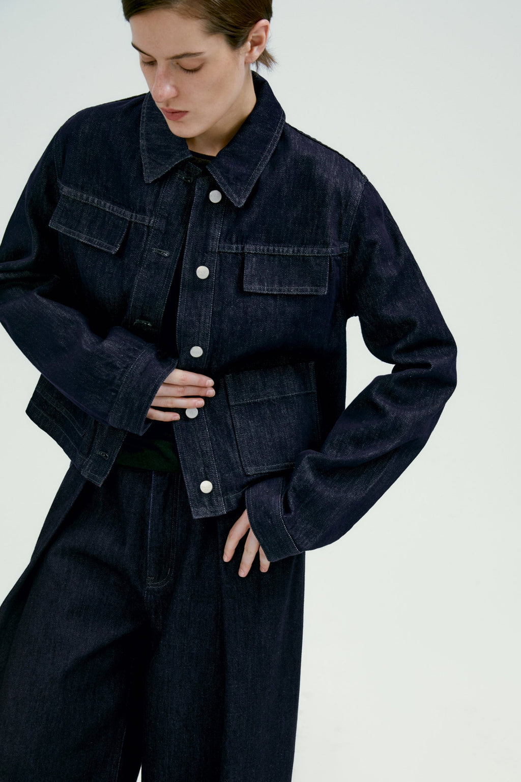 Anamartinezmadrid Alicia | Cazadora Vaquera de Corte Oversize – photo 7