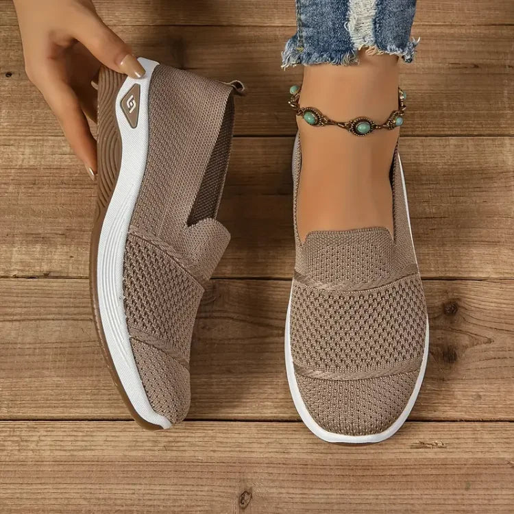 Anamartinezmadrid Cintia | Zapatillas Sin Cordones con Plataforma Amortiguada – Caqui – photo 8