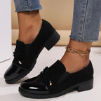 Anamartinezmadrid Graciela | Mocasines de Tacón Bajo con Puntera de Charol y Lazo – photo 2