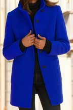 Marina Roca MEGAN | Abrigo clásico de temporada – Azul oscuro – photo 6
