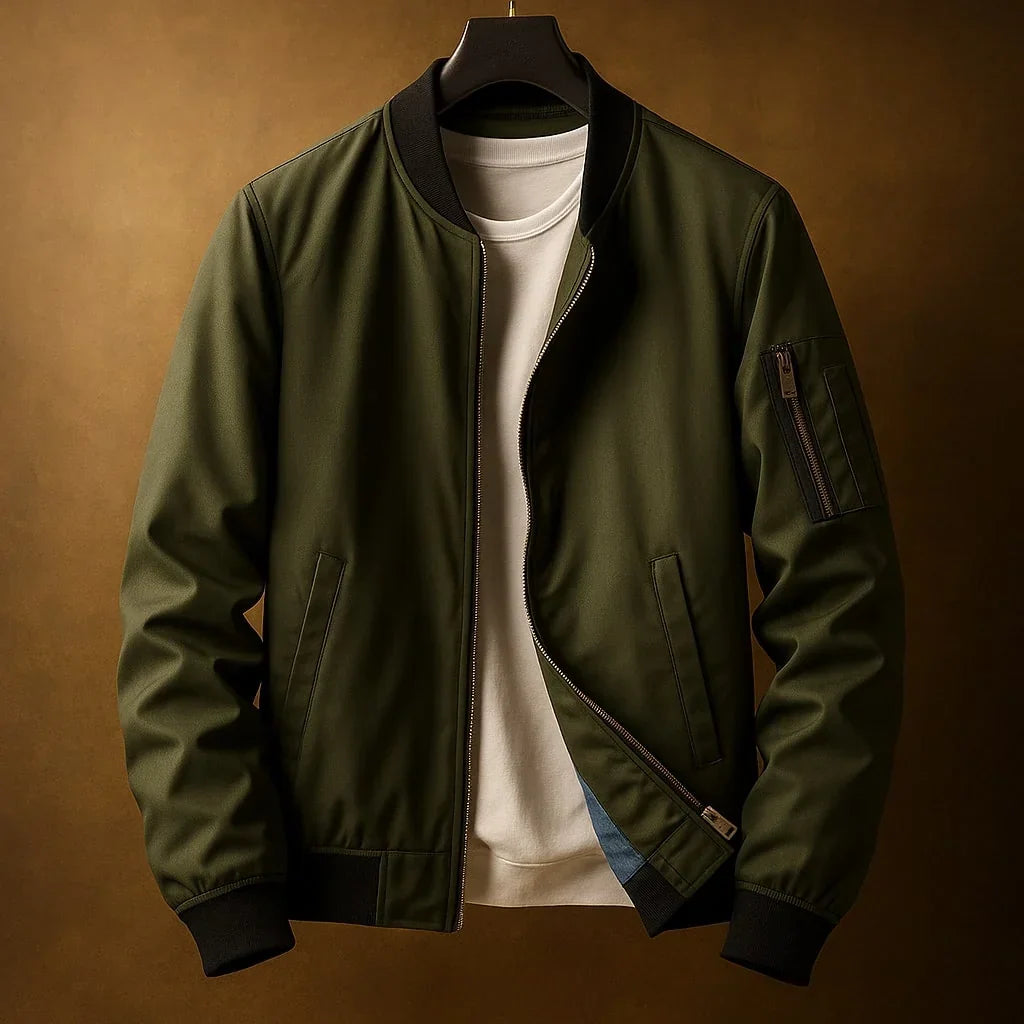 Marina Roca CHELSEA | Chaqueta bomber atemporal – Verde