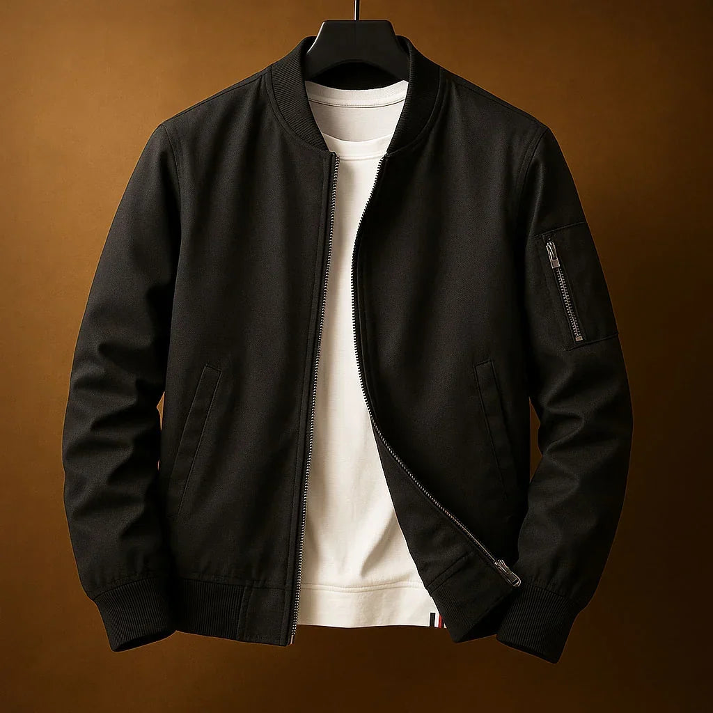 Marina Roca CHELSEA | Chaqueta bomber atemporal – Negro – photo 5