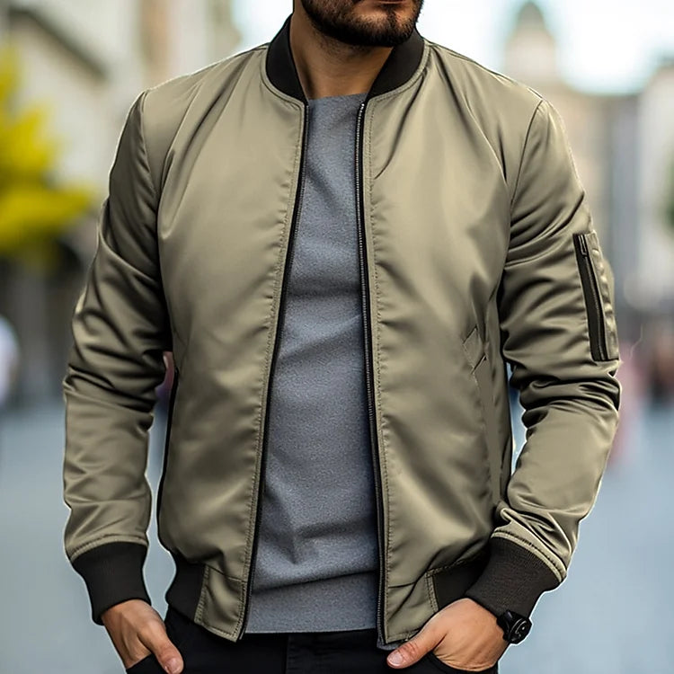 Marina Roca Hugo | Chaqueta Bomber Casual & Elegante – Caqui – photo 5