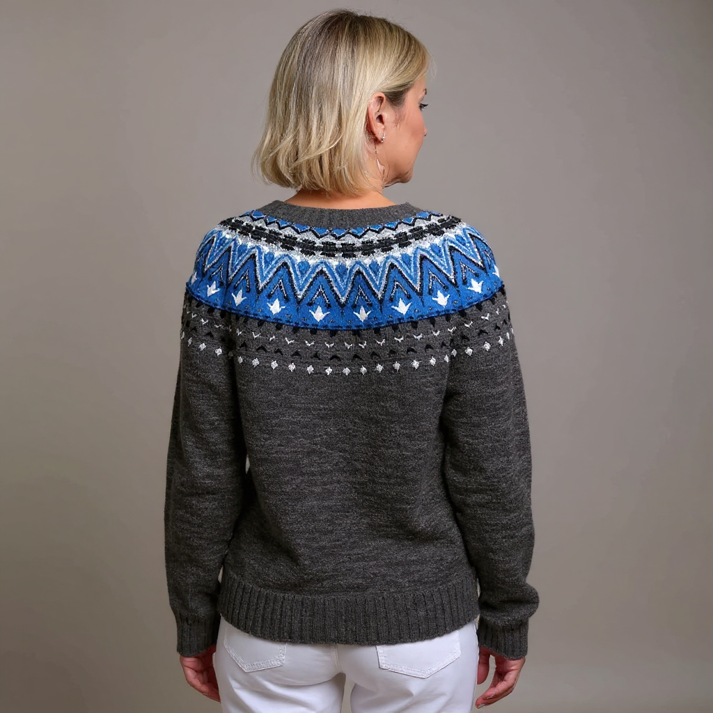 Anamartinezmadrid Ramona | Cárdigan de Punto Jacquard Estilo Fair Isle – photo 2