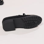 Anamartinezmadrid Graciela | Mocasines de Tacón Bajo con Puntera de Charol y Lazo – photo 4