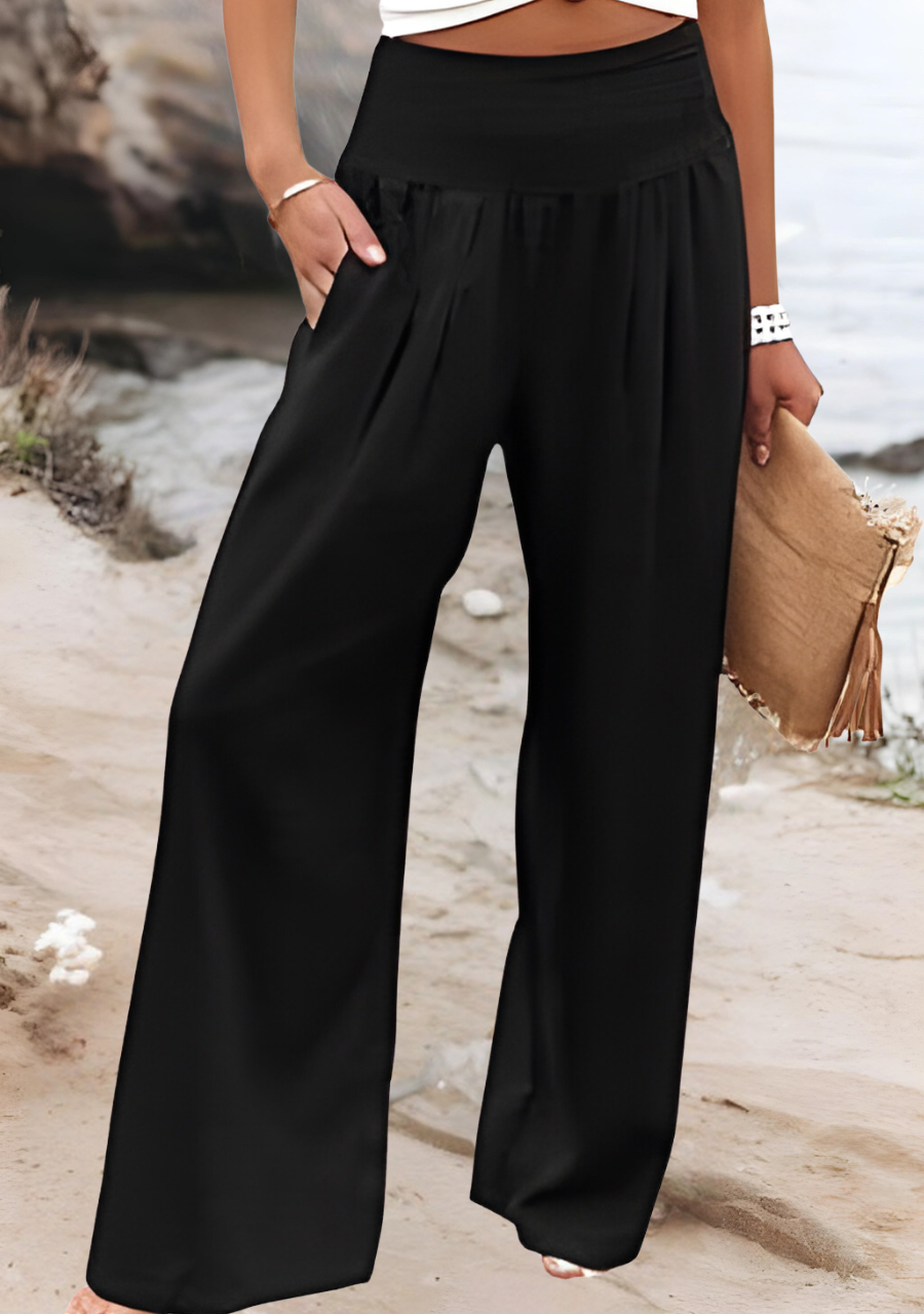 Marina Roca Ornella | Pantalones de Pierna Ancha – Negro – photo 3