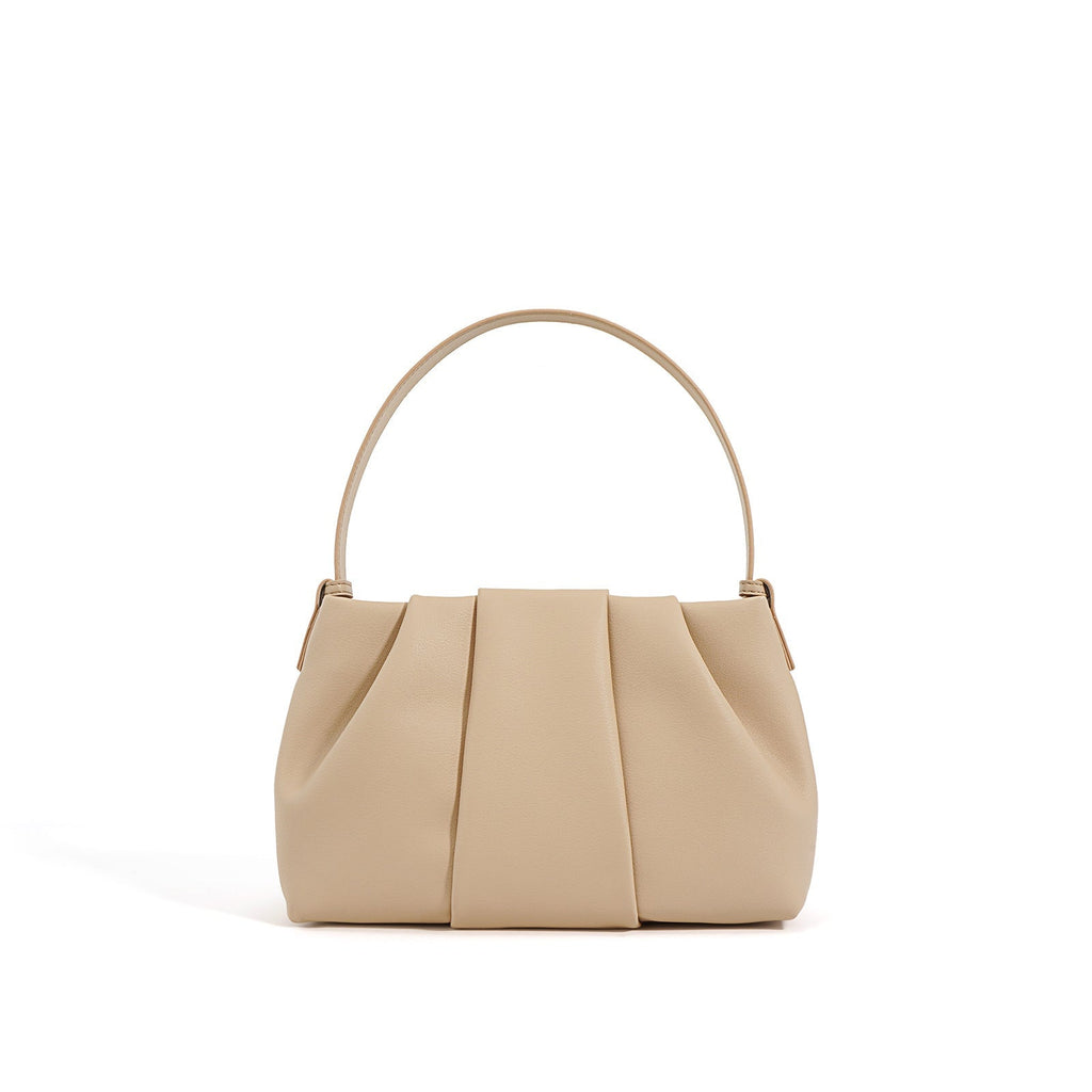 Marina Roca VALERIA | BOLSO DE CUERO – Beige Clásico