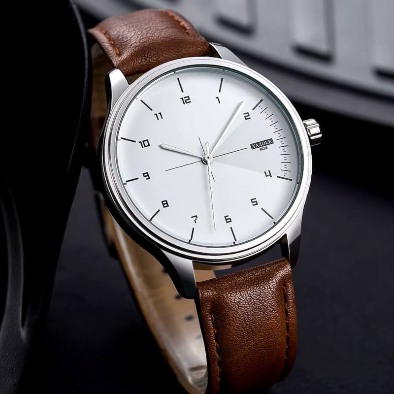 Marina Roca Robert – Reloj de Cuarzo – Blanco & Marrón – photo 3