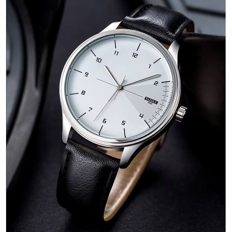 Marina Roca Robert – Reloj de Cuarzo – Blanco & Negro Clásico – photo 5