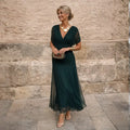 Anamartinezmadrid Elisa | Vestido Largo Plisado en Verde