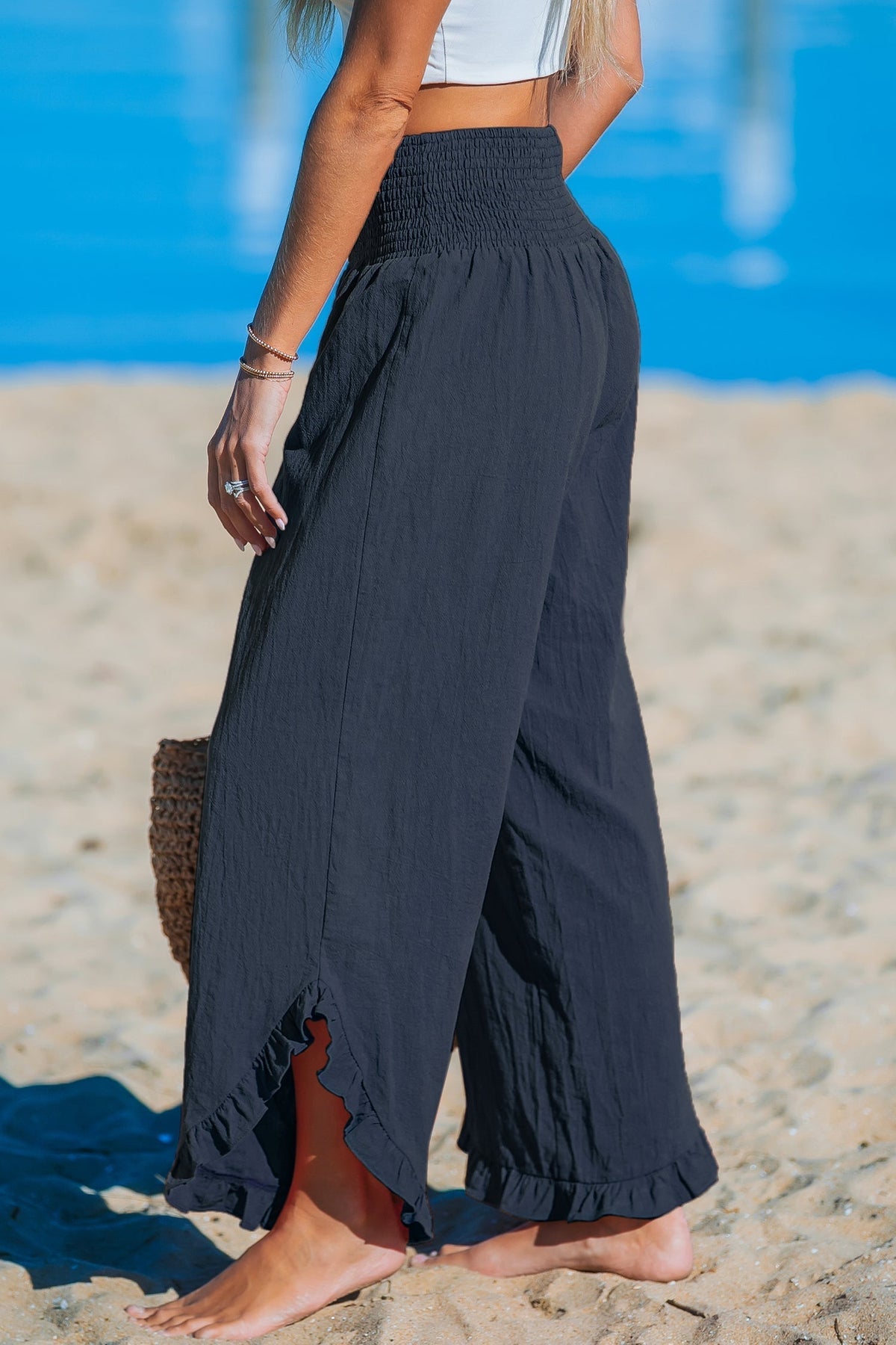 Marina Roca ARENA | Pantalón ancho con volantes – photo 9