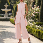 Anamartinezmadrid Daniela | Conjunto Elegante de Cuello Alto con Top Drapeado – photo 9