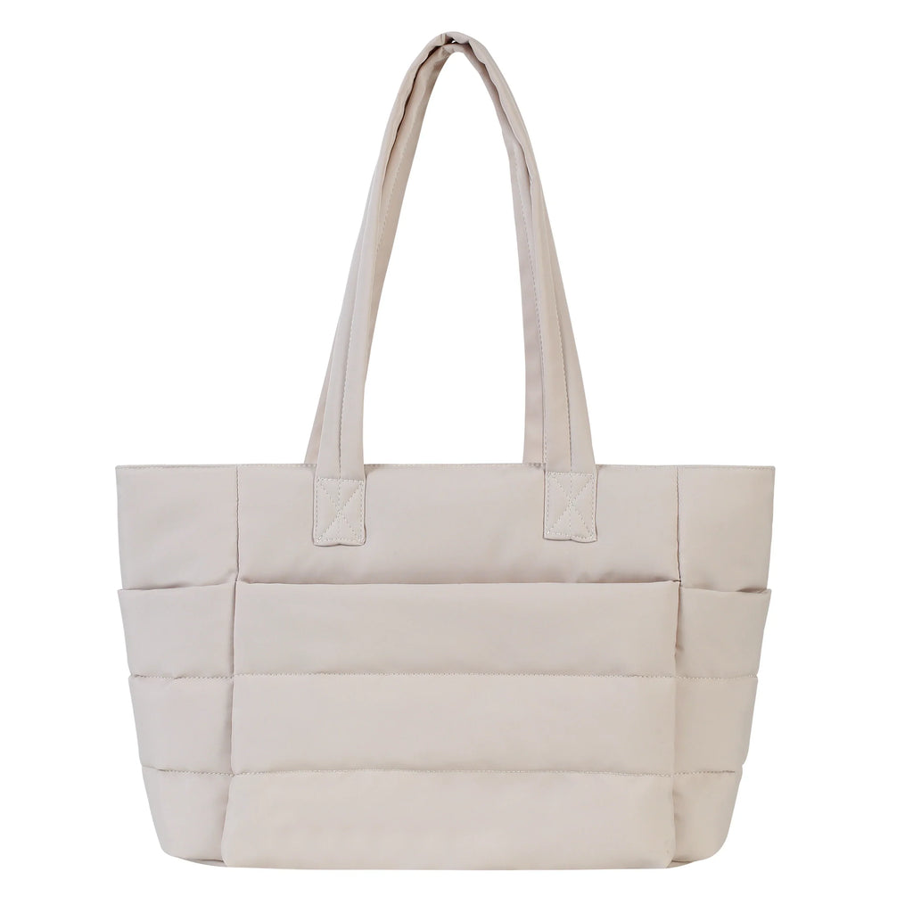 Marina Roca Bolso tote acolchado Nube – Beige – photo 10