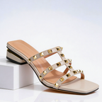 Marina Roca ONNA | Sandalia con tachuelas – Crema – photo 3