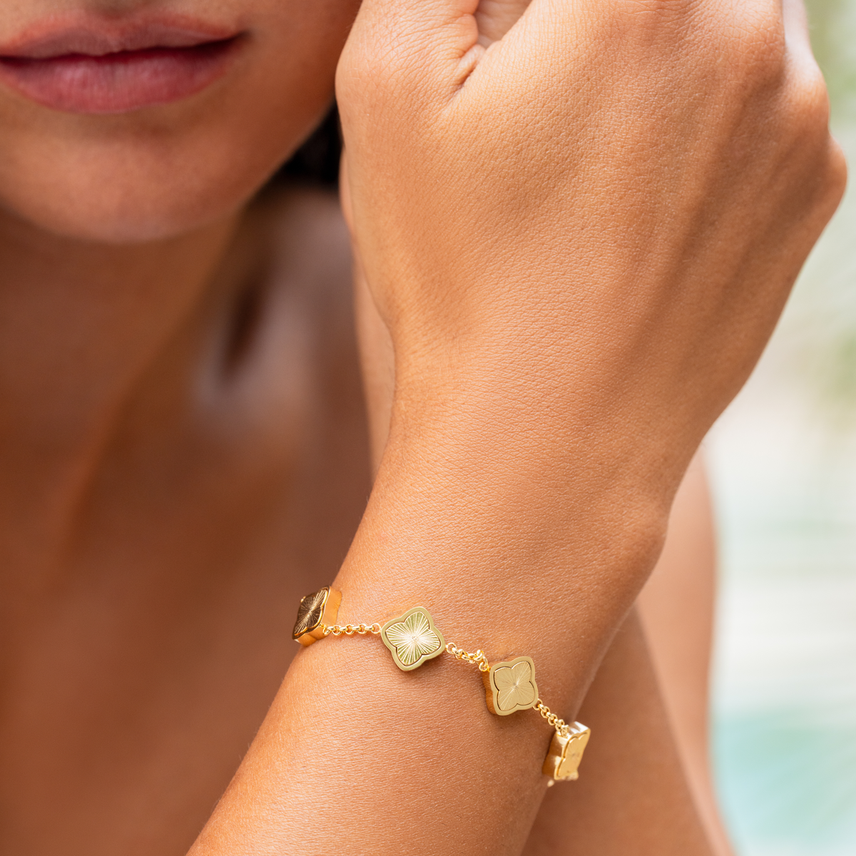 Marina Roca Pulsera trévol estilo Celine – photo 8