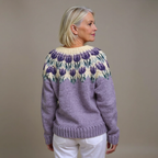 Anamartinezmadrid Nélida | Cárdigan de Punto Folk con Canesú Estampado – photo 2