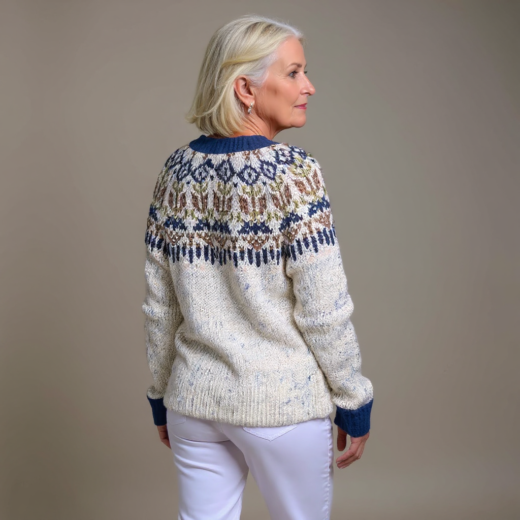 Anamartinezmadrid Nuria | Cárdigan de Punto Jacquard Estilo Fair Isle – photo 2