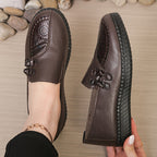 Anamartinezmadrid Josefina | Mocasines Blandos con Medallón Floral y Lazada – photo 10