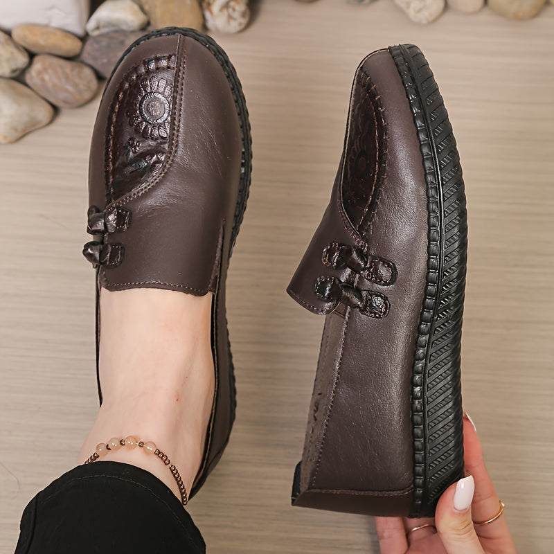 Anamartinezmadrid Josefina | Mocasines Blandos con Medallón Floral y Lazada – photo 10