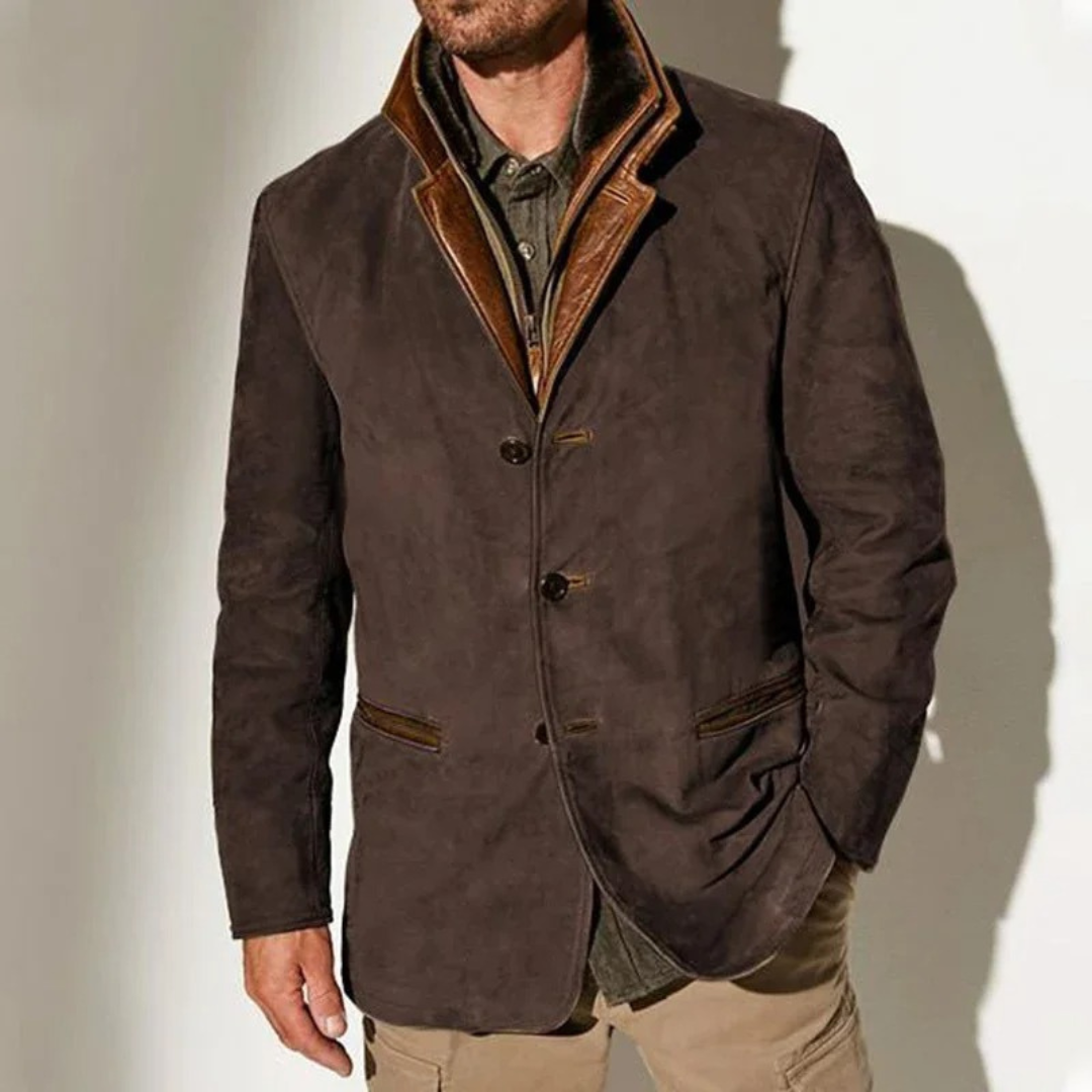 Marina Roca Axel - Chaqueta Elegante Vintage – Marrón Oscuro – photo 7
